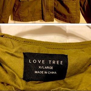 Fashion nova /love tree green jacket
